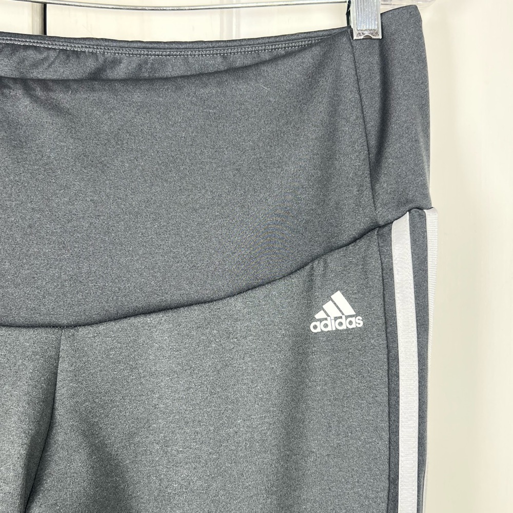 Adidas Aeroready 3-Stripes 7/8 High Rise Leggings Gray No signs of Wear Sz 2X - Picture 4 of 7